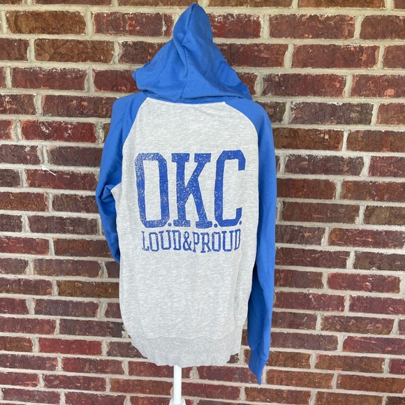 Women’s NBA OKC Thunder Hooded Zip Front Jacket Size 2XL - Picture 6 of 12